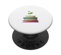 Planta creciendo de Libros ilustración PopSockets PopGrip Adhesivo
