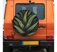 Planta De Aloe Vera Funda para Neumático Weatherproof Funda Rueda Repuesto Antipolvo Neumático Repuesto Cubierta para Travel Trailer Vehículo