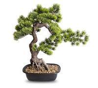 Planta de bonsái artificial, plantas grandes de enebro sintético de 20 pulgadas, plantas de pino sintético en maceta, decoración de interiores para oficina, escritorio, mesa del hogar, árbol bonsái de