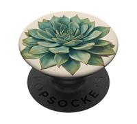 Planta de ilustración científica Vintage suculenta PopSockets PopGrip Adhesivo