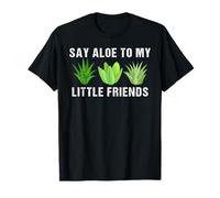 Planta de Interior de Cactus botánicos Say Aloe To My Little Friends Camiseta
