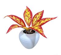 Planta de serpiente artificial realista de 7 tenedores, Sansevieria flexible con venas detalladas, hojas sintéticas de larga duración para decoración del hogar y accesorios de boda, 36 cm (A)