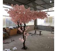 Planta de simulación rosa flor de cerezo artificial japonesa árboles deseos de árbol de melocotón flor de seda falsa para la oficina dormitorio fiesta de vida de bricolaje Decoración de bodas