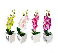 Planta en maceta de orquídeas no vivas para uso en interiores con aire acondicionado con calefacción o poca luz sin preocupaciones de rendimiento