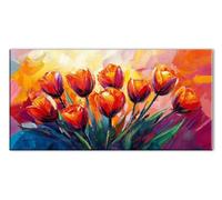 Planta Flores frescas Diamond Painting, DIY Diamond Painting Adultos, Cuadros de Cristales Bordado y Punto de Cruz para Decoracion Hogar, 5D Mosaicos Manualidades Pintura de Diamante 20x40cm J26-11870