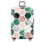 Planta Flores Funda Gruesa para Maleta,EláStica,Lavables,A Prueba De Polvo,AntiarañAzos,Fundas para Maletas De Viaje,Reutilizables Personalizada Luggage Cover,NiñA,Mujer (Color,S(18-21inch))