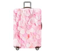 Planta Flores Funda Gruesa para Maleta,EláStica,Lavables,A Prueba De Polvo,AntiarañAzos,Fundas para Maletas De Viaje,Reutilizables Personalizada Luggage Cover,NiñA,Mujer (Rosa,M(22-24inch))