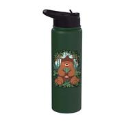 Planta Jardín Quietud Oso Feliz Flores Selva Stainless Steel Insulated Water Bottle