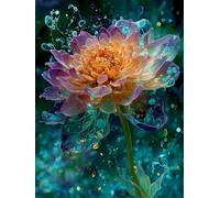 Planta Pintar por Numeros Adultos, Flor Pintar por Numeros Manualidades Adultos, DIY Paint by Numbers kits con Pinceles y Pinturas Acrílicas, Regalo Mujer, Home Decoracion Habitacion, 50x70cm M-9601