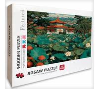 Planta Puzzle 1000 Piezas Adultos, Arquitectura Puzzle Madera con Caja 75x50cm, Rompecabezas Adultos de Alta Dificultad, para Toda La Familia, Pasatiempo Creativo, Juego de Rompecabezas, 6-9453