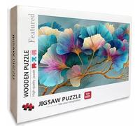 Planta Puzzle Madera, Azul Puzzle 4000 Piezas Adultos con Compact Box 141x87cm, Rompecabezas Desafiante, Juegos de Rompecabezas Creativos para Hombres Mujeres, Decoración Verano, Regalo niñas, 4-9745