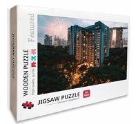 Planta Puzzle Madera, Ciudad Puzzle 4000 Piezas Adultos con Compact Box 141x87cm, Rompecabezas Desafiante, Juegos de Rompecabezas Creativos para Hombres Mujeres, Decoración Verano, Regalo, 0-9882