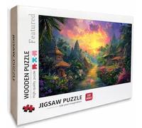 Planta Puzzle Madera, Sunset Puzzle 6000 Piezas Adultos con Compact Box 179x105cm, Rompecabezas Desafiante, DIY Juegos de Rompecabezas Creativos para Hombres Mujeres, Decoración Verano Regalo, 4-3780