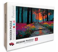 Planta Puzzle Madera, Sunset Puzzle 6000 Piezas Adultos con Compact Box 179x105cm, Rompecabezas Desafiante, DIY Juegos de Rompecabezas Creativos para Hombres Mujeres, Decoración Verano Regalo, V-8666