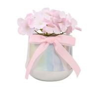 Planta realista en maceta en miniatura para decoración de mesa sin necesidad de mantenimiento, planta artificial en maceta para inauguración de la casa, elegante centro de mesa de imitación con jarrón