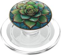 Planta Suculenta Patron Impresion PopSockets PopGrip para MagSafe