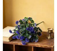 Planta verde artificial realista, follaje realista, decoración de interiores, acento botánico de plástico sin mantenimiento para el hogar, oficina, hotel, pasillo, diseño sostenible (morado)