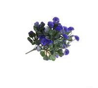 Planta verde de plástico con follaje realista para espacios interiores modernos para hogar, oficina, hotel, pasillo, decoración de interiores (morado)