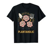 Plantaholic Vintage Boho Garden para mujer Camiseta