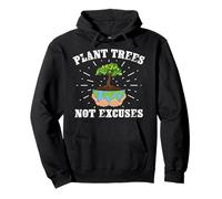 Plantar árboles no Excusa Planeta Día de la Tierra Estudiantes Maestros Sudadera con Capucha
