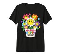 Plantar Pensamientos Felices Flores alegres Amante de Las Plantas Camiseta Premium