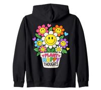 Plantar Pensamientos Felices Flores alegres Amante de Las Plantas Sudadera con Capucha