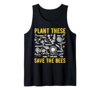 Plantarlas Salva a Las Abejas Cambio climático Ambiental Camiseta sin Mangas
