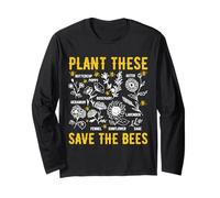 Plantarlas Salva a Las Abejas Cambio climático Ambiental Manga Larga