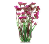 Plantas acuáticas artificiales para acuarios Plantas de plástico realista Adorno de hierba Depósito de peces Plantas submarinas artificiales Decoración y accesorios para acuarios(Rojo Vino)