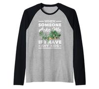 Plantas Amantes de Las Plantas Son mis Hijos Jardinero de Flores suculentas Camiseta Manga Raglan