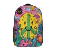 Plantas And Animales Mochilas Escolares Niña Niño Backpack Juveniles Adolescentes Vistoso Bolsas Multi-bolsillo 17inch