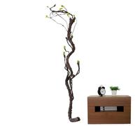 Plantas artificiales altas para interiores, madera de seda sintética, 100 cm, 140 cm, 180 cm, árbol artificial en maceta, real, vegetación realista | Topiario grande para decoración de casa
