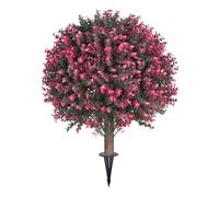 Plantas artificiales de al aire libre - Árboles topiarios de 23 pulgadas, arbustos de PE resistentes a los rayos UV, arbustos verdes realistas con diseño duradero resistente a la intemperie, decor