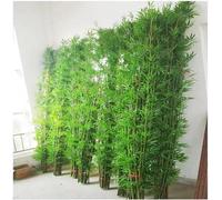 Plantas artificiales de bambú para decoración al aire libre, árboles de plástico de 1 m a 2 m de alto, para valla de jardín, pantalla de privacidad y entrada de patio