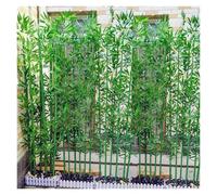 Plantas artificiales de bambú para decoración de interiores y exteriores, resistentes a los rayos UV, para entrada del hogar, oficina y jardín, mejora estética