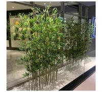Plantas artificiales de bambú para decoración, follaje verde realista para salas de exposiciones, jardín, terraza, patio trasero
