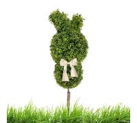 Plantas Artificiales de Conejo de Pascua, decoración de vegetación de Primavera, estaca de árbol Artificial de 45 cm, de jardín de Alambre de Tela, Flora Artificial con Picos de Tierra