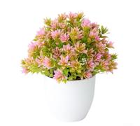 Plantas artificiales de seda de 20 x 19 x 8,5 cm para decoración del hogar, plantas artificiales realistas en macetas, decoración de interiores de bajo mantenimiento, para sala de estar, oficina, mesa