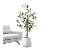 Plantas artificiales en maceta, decoración del hogar, árbol de hoja de Gypsophila, decoración del hogar para cocina, baño, porche, estudio, entrada, oficina, apartamento, sala de estar, hotel