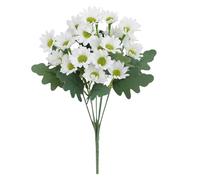 Plantas artificiales para exteriores, flores artificiales de crisantemo, decoración del hogar para macetas, guirnalda, camino, sala de estar, baño, cocina, entrada