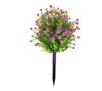 Plantas artificiales para exteriores resistentes a los rayos UV | Estaca artificial realista - Arbustos falsos al aire libre | para suelo árbol interior verano frente paisajismo patio iglesia