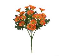 Plantas artificiales realistas para bodas, decoración del hogar para tumbas falsas para exteriores e interiores (naranja)