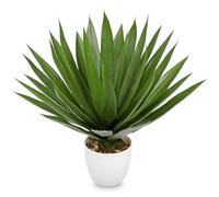 Plantas artificiales Yucca Bonsai Planta Artificial Grande en Maceta Árbol Yuca Artificial para Interior y Exterior Decoración Moderna Baño Sala Dormitorio Balcón
