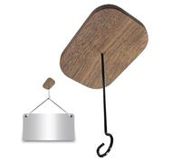 Plantas Colgantes Al Aire Libre - Rústico De Madera De Suspensión Autoadhesiva, Acento De Terraza Resistente A La Intemperidad, Decorativo | Para Balcón Porche Patio Para