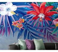 Plantas Coloridas Hojas Murales De Paisaje Decoración Del Hogar Texturas Hogar Sala De Estar Fondos De Tv-400Cm×280Cm