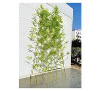 Plantas de bambú artificiales, grandes árboles de bambú sintético resistentes a los rayos UV para jardín al aire libre, decoración de interiores, paquete de 25, 1,5 m de alto
