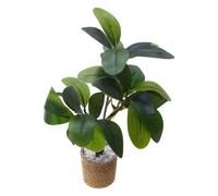 Plantas de casa de muñecas - PE, 4.7x7.1in Miniatura Hojas verdes en maceta Decoración Artificial Foliage | Realistic Mini planta ornamento DIY Craft Accessory, Mini Greenery For Dollhouses