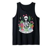 Plantas de esqueleto para amantes de las plantas, no personas para mujeres Camiseta sin Mangas