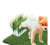 Plantas de hierba artificial como poste de orina para perros, inodoro para cachorros, inodoro para perros de césped artificial para interiores y exteriores