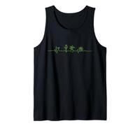 Plantas de Interior Minimalistas Heartbeat Jardinería Camiseta sin Mangas